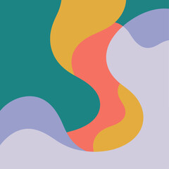 Vibrant Retro Wavy Rainbow Background Design