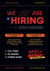 Event Release Calendar Poster with Event Schedule