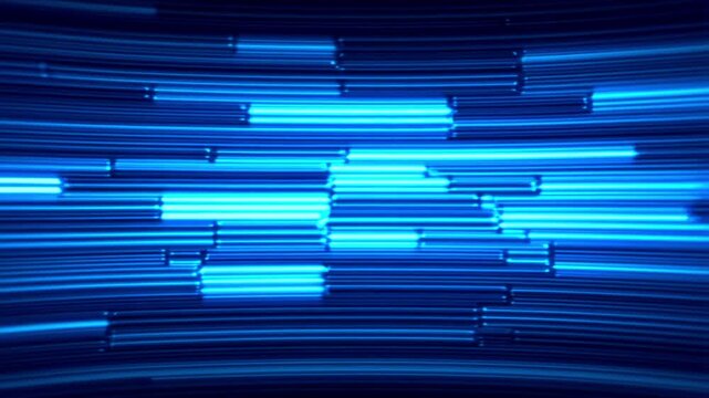 Digital Abstract Blue: A stunning display of digital artistry, showcasing a network of radiant blue lines, weaving together to create a visual symphony of motion and energy.