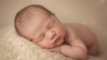 Sleeping infant boy
