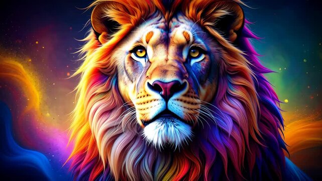 Imagens de Colorful Lion – Explore Fotografias do Stock, Vetores e