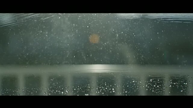 Dirty glass surface with fingerprints and smudges