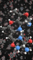 Molecular Structure of a Chemical Compound.