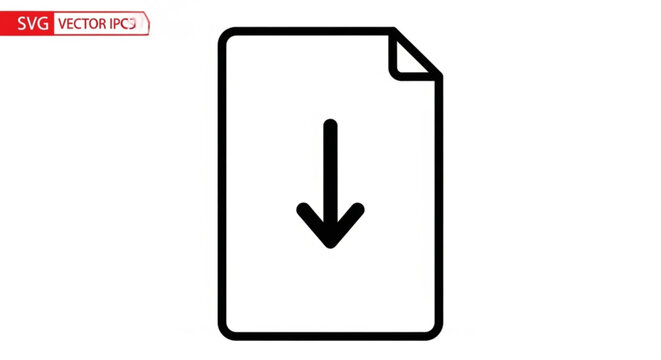 Download document icon simple modern design