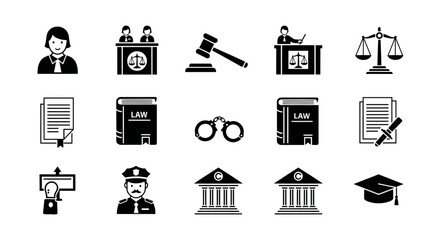 Legal and Justice Icons Collection