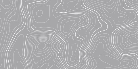 Topographic map background geographic line map with seamless ornament design. vector geographic contour map. geographic mountain relief diagram line wave carve pattern. © Khan