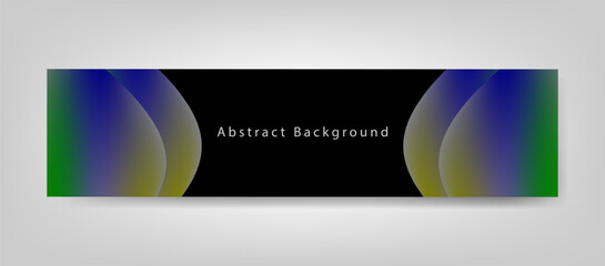 Modern Abstract Gradient Wave Banner Background for LinkedIn Cover Design