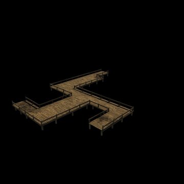wooden piar