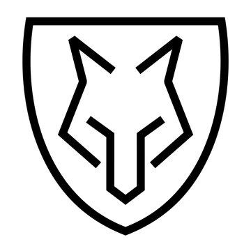 Wolf Shield Symbol for Security and Strong Brand Identity