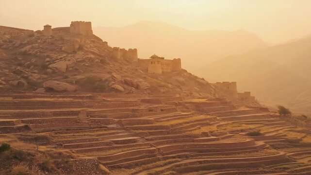 maratha landscape sunset india video