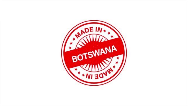 Animation of Made in BOTSWANA Vintage Stamp Badges Collection, Made in BOTSWANA Retro Badge & Stamp Logo Collection