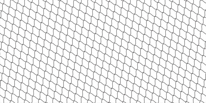 Mesh texture for fishing nets. Seamless pattern for sportswear or soccer goal, volleyball net, basketball hoop, hockey, athletics. Abstract net background for sports.