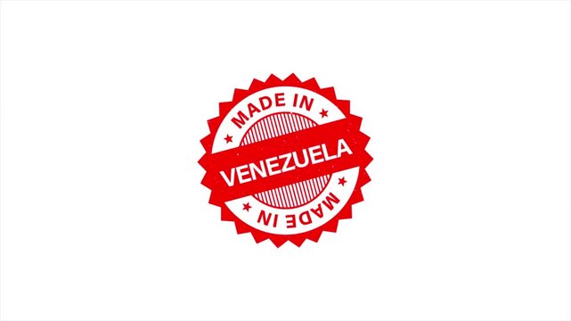 Animation of Made in VENEZUELA Vintage Stamp Badges Collection, Made in VENEZUELA Retro Badge & Stamp Logo Collection