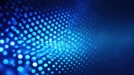 Fototapeta premium Blue Dots Abstract: An abstract image features a mesmerizing display of blue dots, creating a sense of depth and fluidity. These dots evoke a sense of connection, innovation.