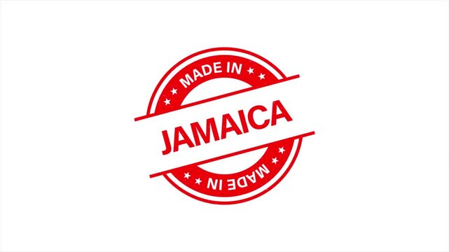 Animation of Made in JAMAICA Vintage Stamp Badges Collection, Made in JAMAICA Retro Badge & Stamp Logo Collection