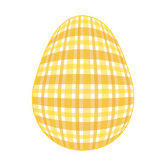 Easter Egg with a pattern Vichy check, French check, gingham - Gingham