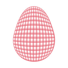 Easter Egg with a pattern Vichy check, French check, gingham - Gingham