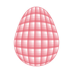 Easter Egg with a pattern Vichy check, French check, gingham - Gingham