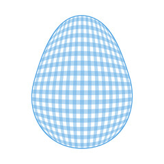 Easter Egg with a pattern Vichy check, French check, gingham - Gingham