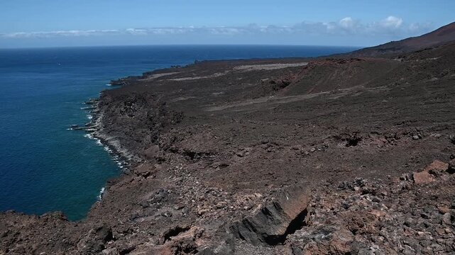 Costa volc&aacute;nica de La Restinga con coladas de lava, El Hierro