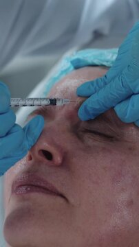 Beauty injections for an adult woman