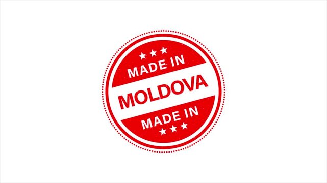 Animation of Made in MOLDOVA Vintage Stamp Badges Collection, Made in MOLDOVA Retro Badge & Stamp Logo Collection