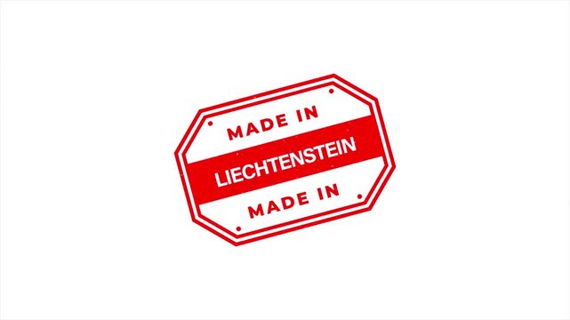 Animation of Made in LIECHTENSTEIN Vintage Stamp Badges Collection, Made in LIECHTENSTEIN Retro Badge & Stamp Logo Collection