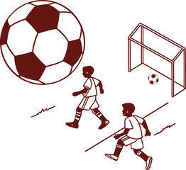 football players vector