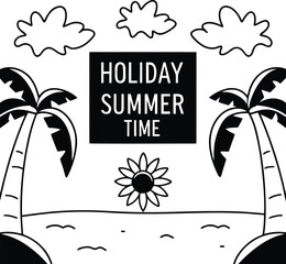 summer vacation poster