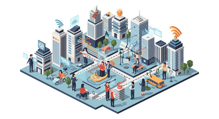 Obraz premium A businessman confidently ascends stairs, symbolizing career growth and ambition, ideal for motivational content.