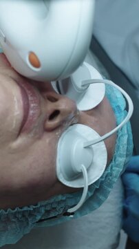 Ultrasound therapy for an adult woman