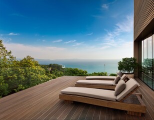 serene outdoor relaxation space overlooking