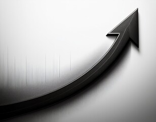 black upward arrow white background