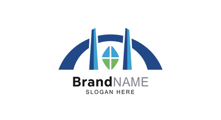 Fototapeta premium Corporate Logo Design Template with Placeholder.