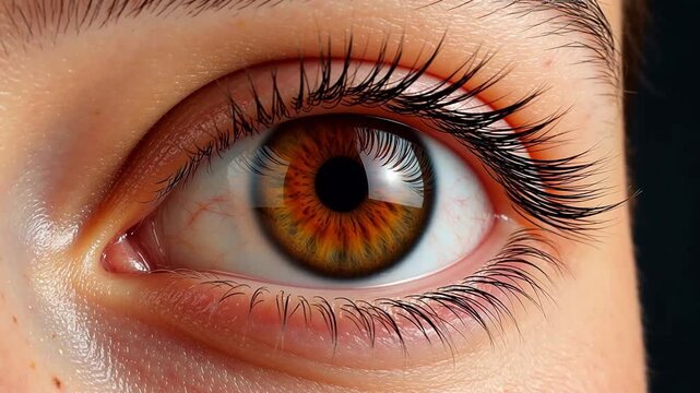 Closeup of a human eye
