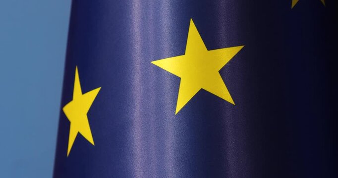 Details with the stars on the flag of the European Union.