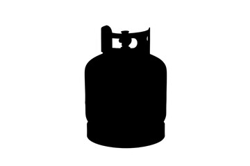 Obraz premium Propane tank silhouette