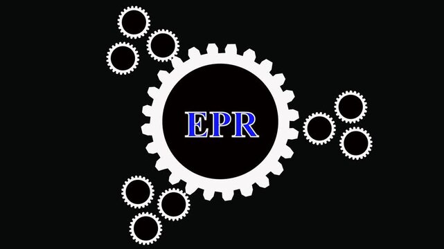 Enterprise resource planning (EPR) system, EPR concept with business icons network, digital enterprise resource planning, EPR software solution and data network concept
