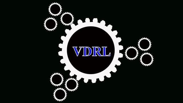 VDRL Test: Medical Diagnosis and Research, VDRL and Syphilis Diagnosis, Venereal Disease Research Laboratory Test, Medical VDRL Testing and Healthcare Technology. 4k