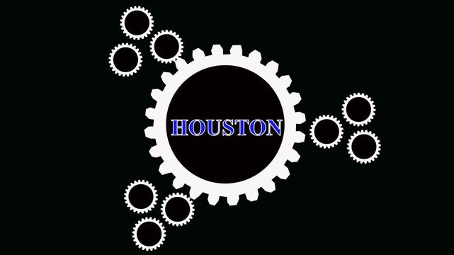 Stunning Aerial View of Downtown Houston Skyline & Eleanor Tinsley Park in 4K