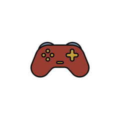 gaming vector icon. flat sign for mobile concept and web design. Symbol, logo illustration. Vector graphics © muhamad