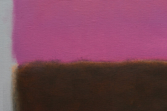 Abstract oil painting in rothko style minimalism color field