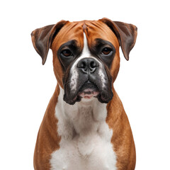 Obraz premium Dog Looks Directly at the Camera in a Simple Studio Setting During Daylight Hours
