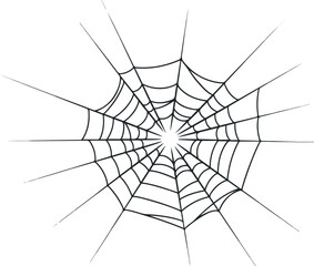 Obraz premium A Detailed Illustration of a Spiderweb Design Perfect for Halloween or Spooky Themes