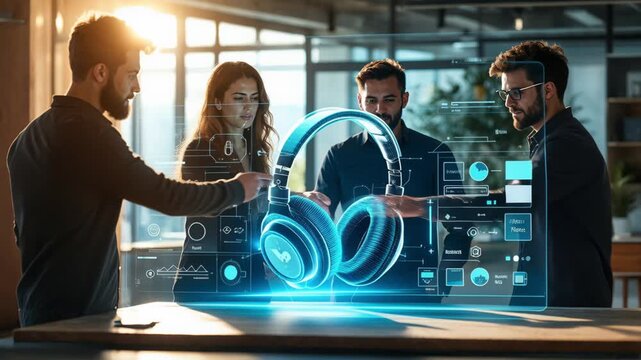 Creative Professionals And Engineers Examine Virtual Reality Devices