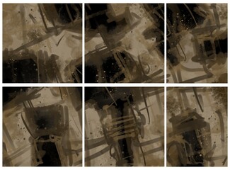 Abstract image for printing. Picture for modern interiors. The picture is painted by hand on a tablet. © neurostructure