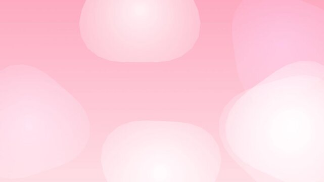 Soft Pink Background with White Blurred Shapes.