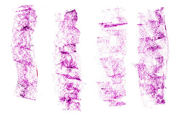 Ink roller brush strokes textures. Punk rock wall grunge paint stripes print. Brayer black lines. Thick rectangle stamps set. Chalk wide underlines. Vector smear labels background. Graffiti elements.