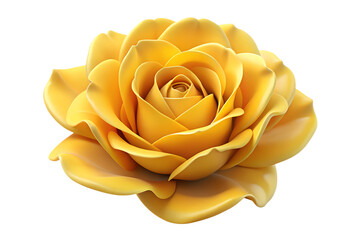 Stunning yellow rose in full bloom with delicate petals