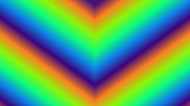 Vibrant Rainbow Colored Chevron Pattern Background.